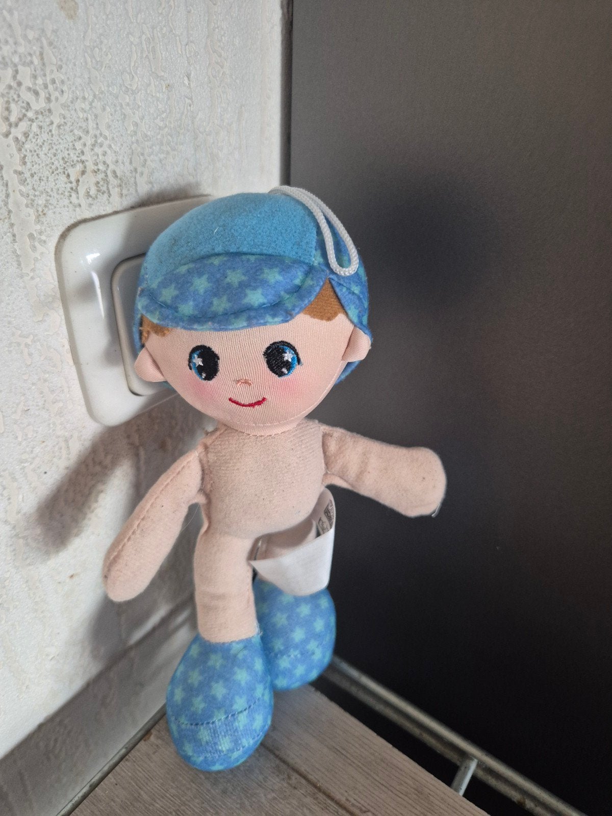 knuffelpop jongen, Kinderen en Baby's, Speelgoed | Knuffels en Pluche, Ophalen of Verzenden, Zo goed als nieuw, Overige typen