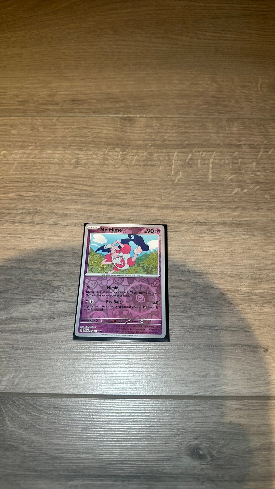 Mr. Mime 058/159 Holo Reverse, Hobby en Vrije tijd, Verzamelkaartspellen | Pokémon, Ophalen of Verzenden, Zo goed als nieuw