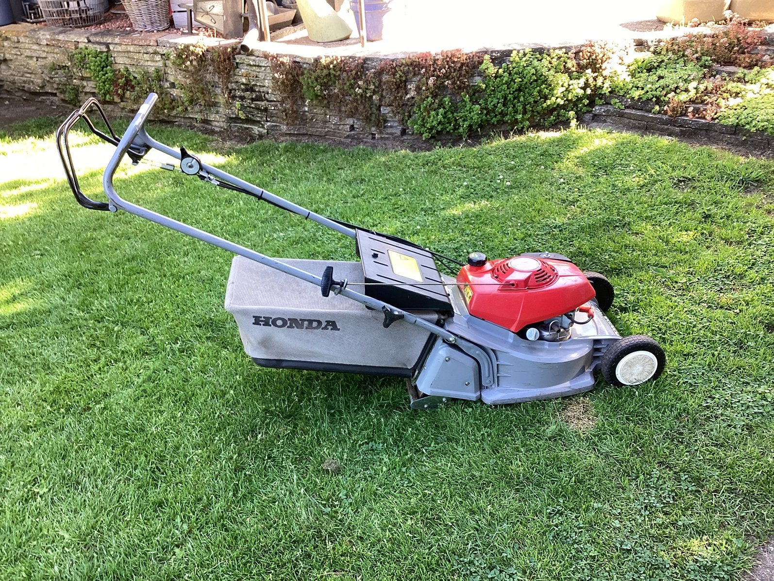 Honda HRB 423 wals aandrijving., Tuin en Terras, Ophalen, Cirkelmaaier, Gebruikt, Benzine-grasmaaier