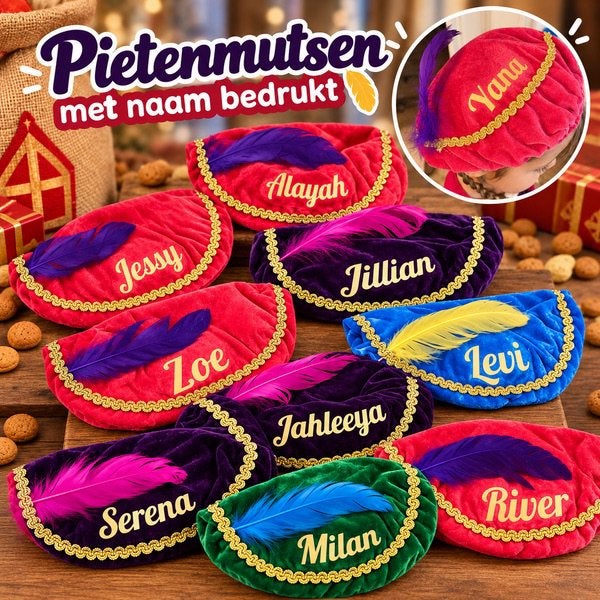 Pietenmuts met naam, Ophalen of Verzenden, Nieuw
