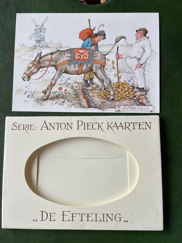 mapje met 9 ansichtkaarten van De Efteling., Verzenden, Zo goed als nieuw, Beeldje of Poppetje