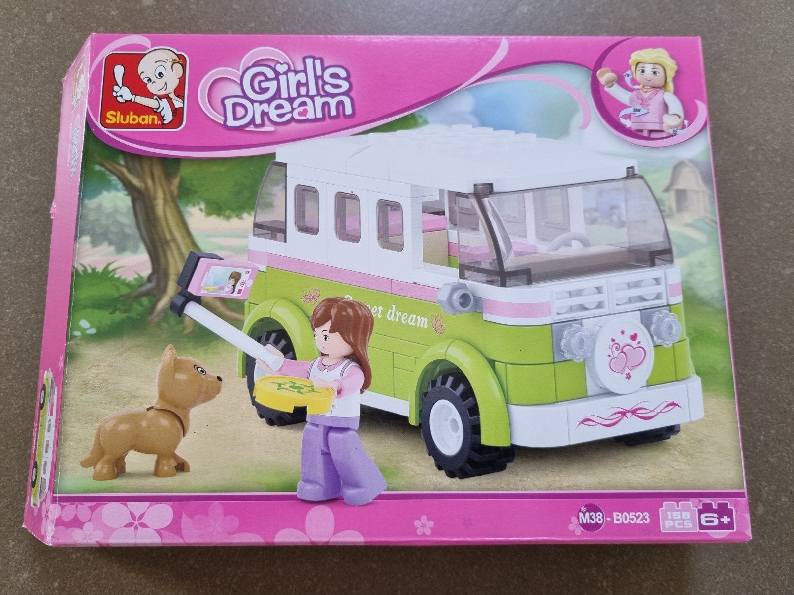 Sluban Girl's Dream Bouwset - Kampeerwagen M38 - B0523, Ophalen of Verzenden, Zo goed als nieuw, Overige merken
