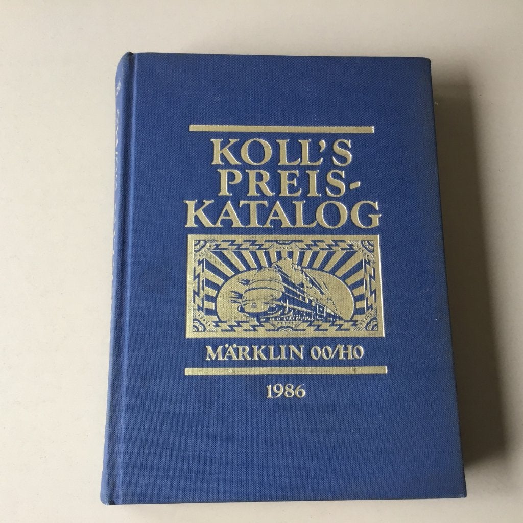 Märklin H0 Koll's Prijscatalogus 1986 gebonden editie 592, Wisselstroom, Gebruikt, Märklin, Boek, Tijdschrift of Catalogus