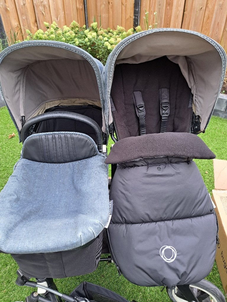Bugaboo Donkey Double – dubbele kinderwagen – zeer compleet, Ophalen, Gebruikt, Bugaboo, Combiwagen