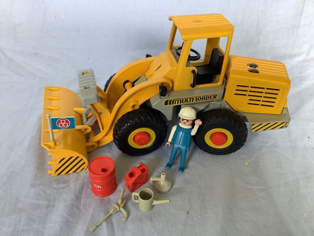Playmobil 3458 bulldozer-shovel-grote wiellader, Ophalen of Verzenden, Gebruikt