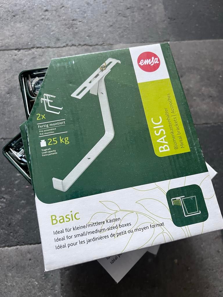 Verstelbare bloembak houders voor balkon/reling - Groen, Minder dan 30 cm, Balkon, Rond, Nieuw