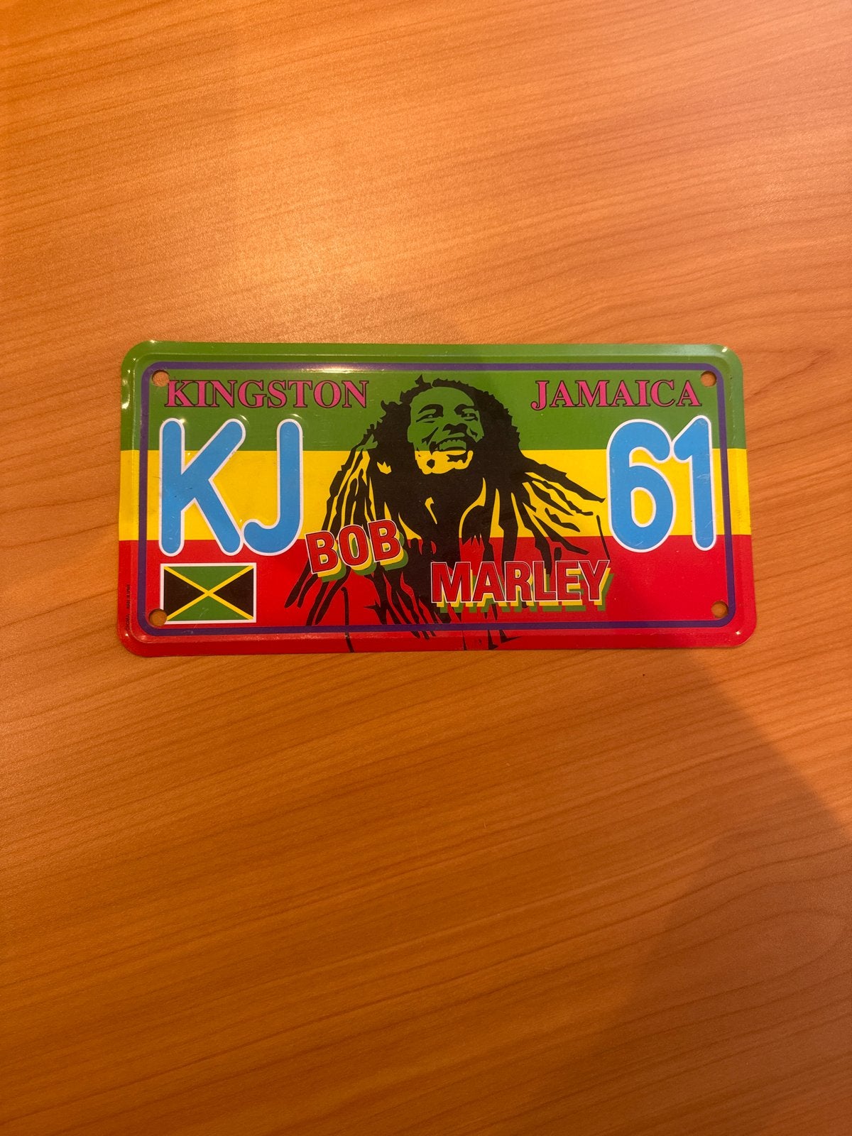 Bob Marley Jamaica nummerplaat decoratie, Verzenden, Gebruikt