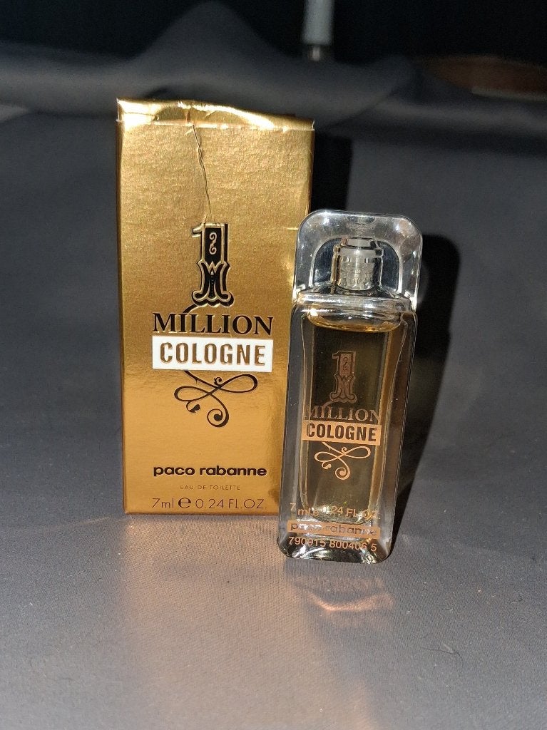 Luxe parfum mini - Paco Rabanne Million + doosje, Ophalen of Verzenden, Zo goed als nieuw, Miniatuur, Gevuld