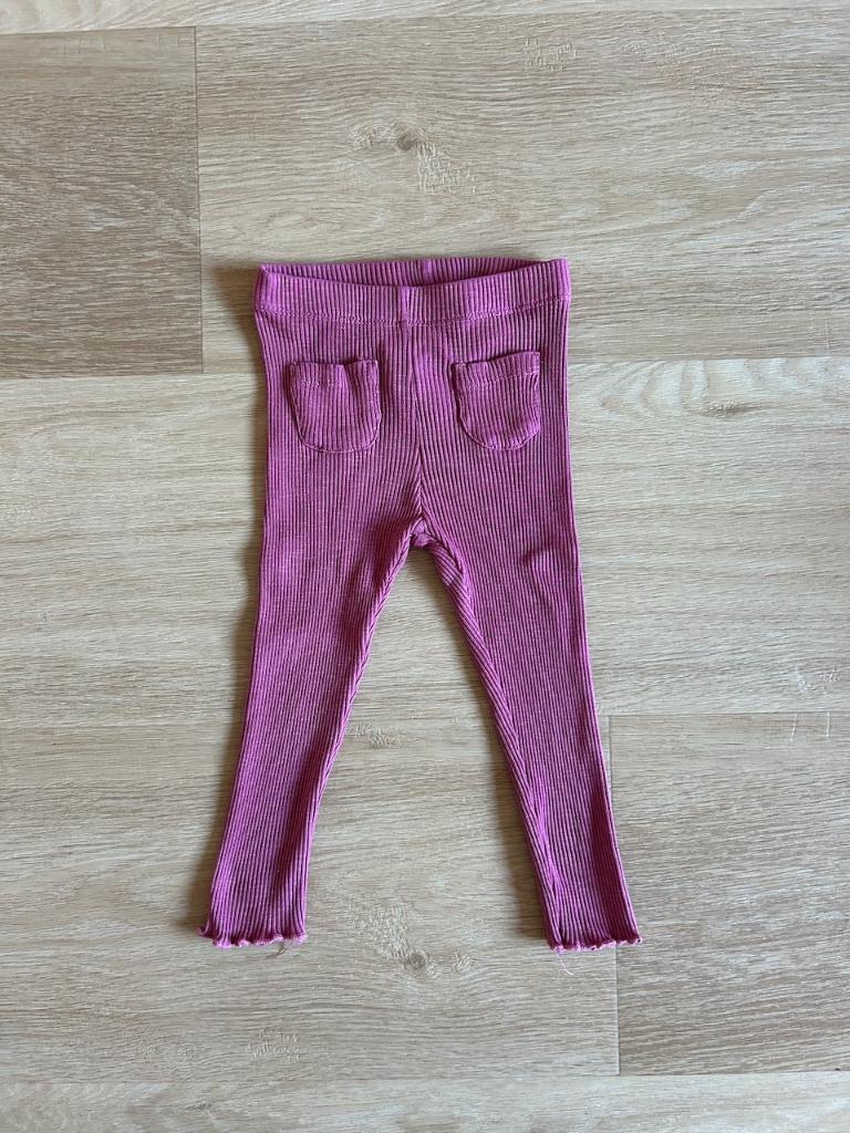 Z.g.a.n. Roze riblegging / broekje van de Zara, maat 92, Kinderen en Baby's, Kinderkleding | Maat 92, Broek, Meisje, Ophalen of Verzenden