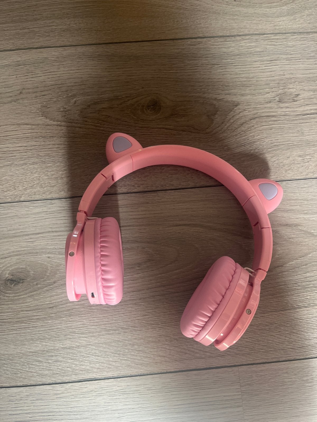 Roze koptelefoon met kattenoortjes - Draadloos & Bluetooth, Overige merken, Bluetooth, Roze, Ophalen of Verzenden