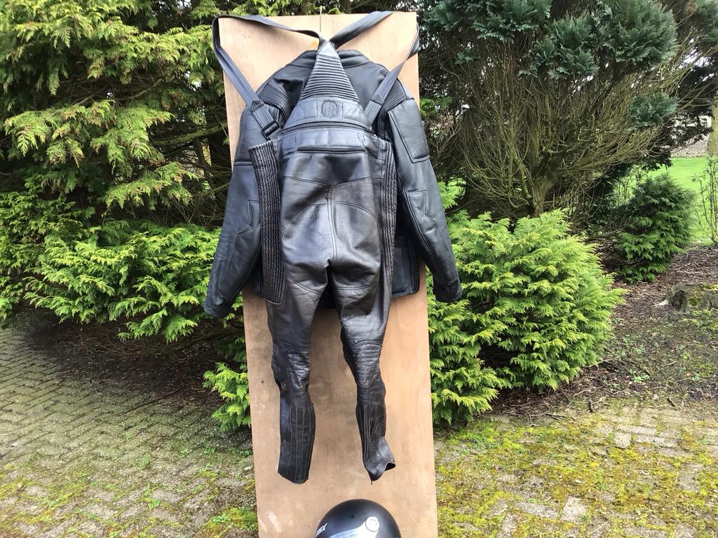 Lookwell leren motorpak jas 56 broek 52, Ophalen, Tweedehands, Heren, Combipak