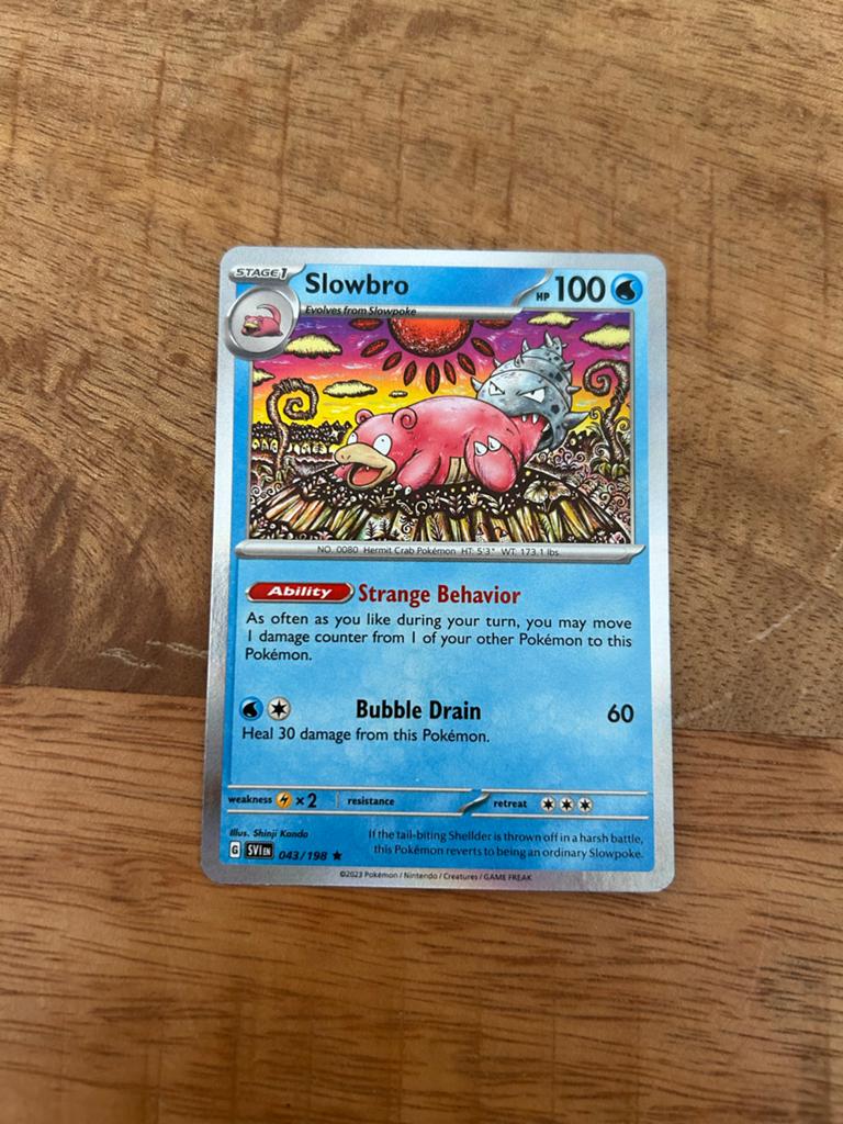 Pokémon Kaart: Slowbro SV183/198 - Zo goed als nieuw, Ophalen of Verzenden, Zo goed als nieuw, Losse kaart