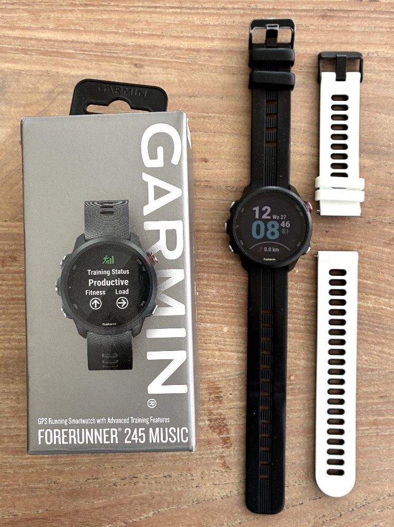 Garmin 245 Music / alleen gebruikt bij sporten, Sieraden, Tassen en Uiterlijk, Sporthorloges, Zwart, Garmin, Ophalen of Verzenden