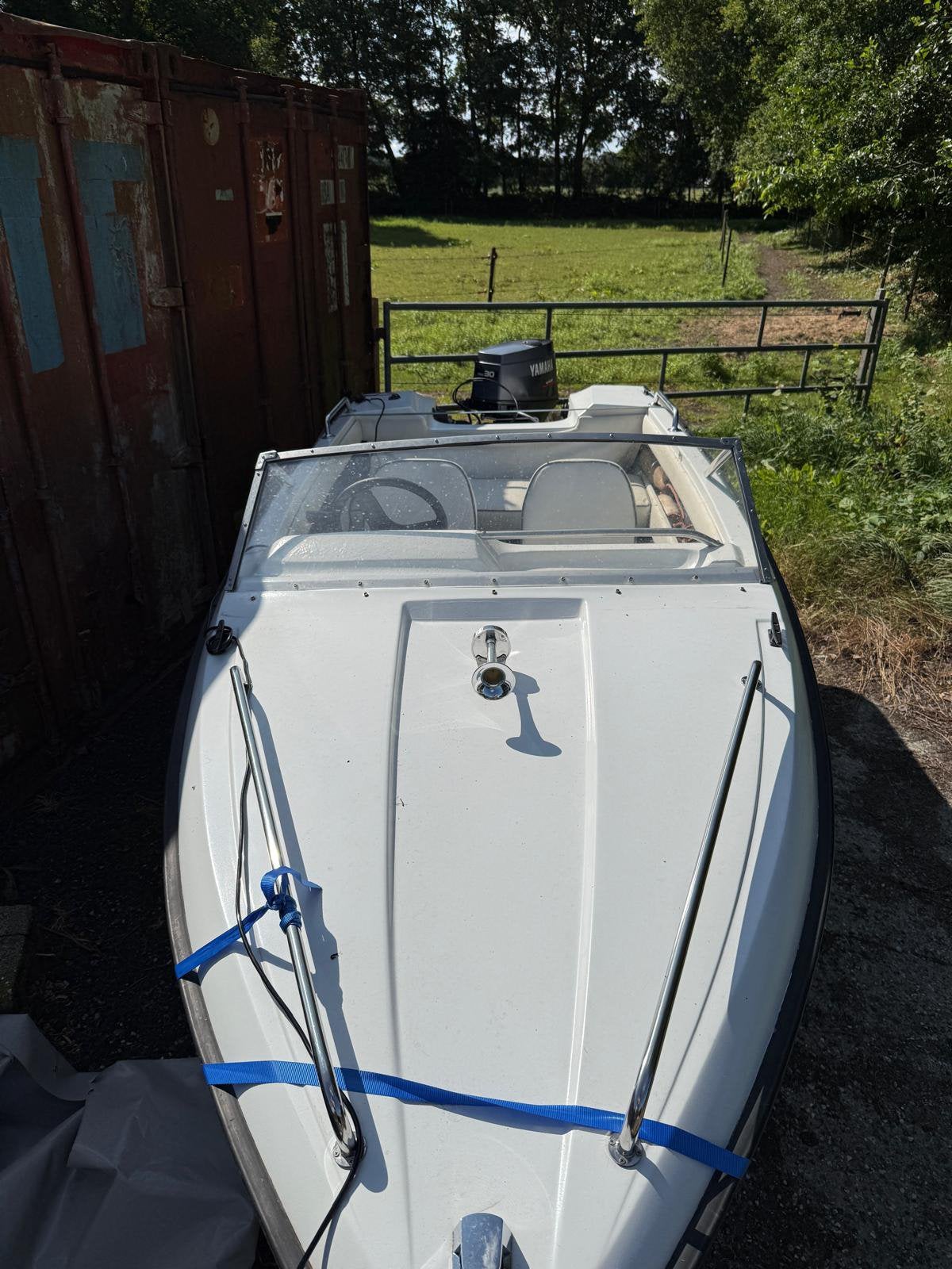 Fletcher speedboot met Yamaha buitenboordmotor 30 pk, Ophalen, Overige merken, Gebruikt, Minder dan 70 pk