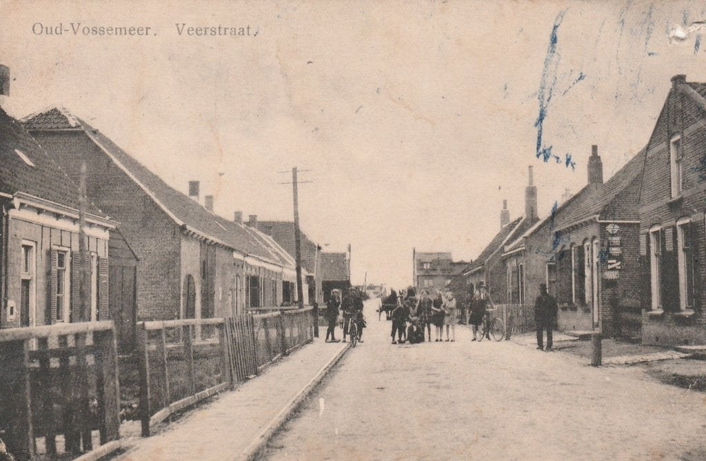 Ansichtkaart, Oud-Vossemeer, Veerstraat  (906), Ophalen of Verzenden, Gelopen, Zeeland