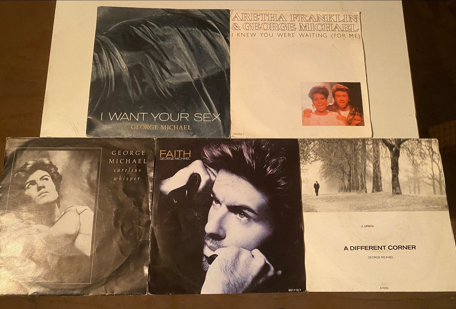 George Michael Vinyl Singles Collectie (5 stuks), Cd's en Dvd's, Vinyl Singles, Gebruikt, 7 inch, Ophalen of Verzenden, Pop