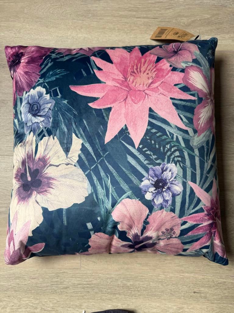 Tiseco sierkussen Forestflower 45x45cm, Huis en Inrichting, Woonaccessoires | Kussens, Ophalen of Verzenden, Nieuw, Overige kleuren