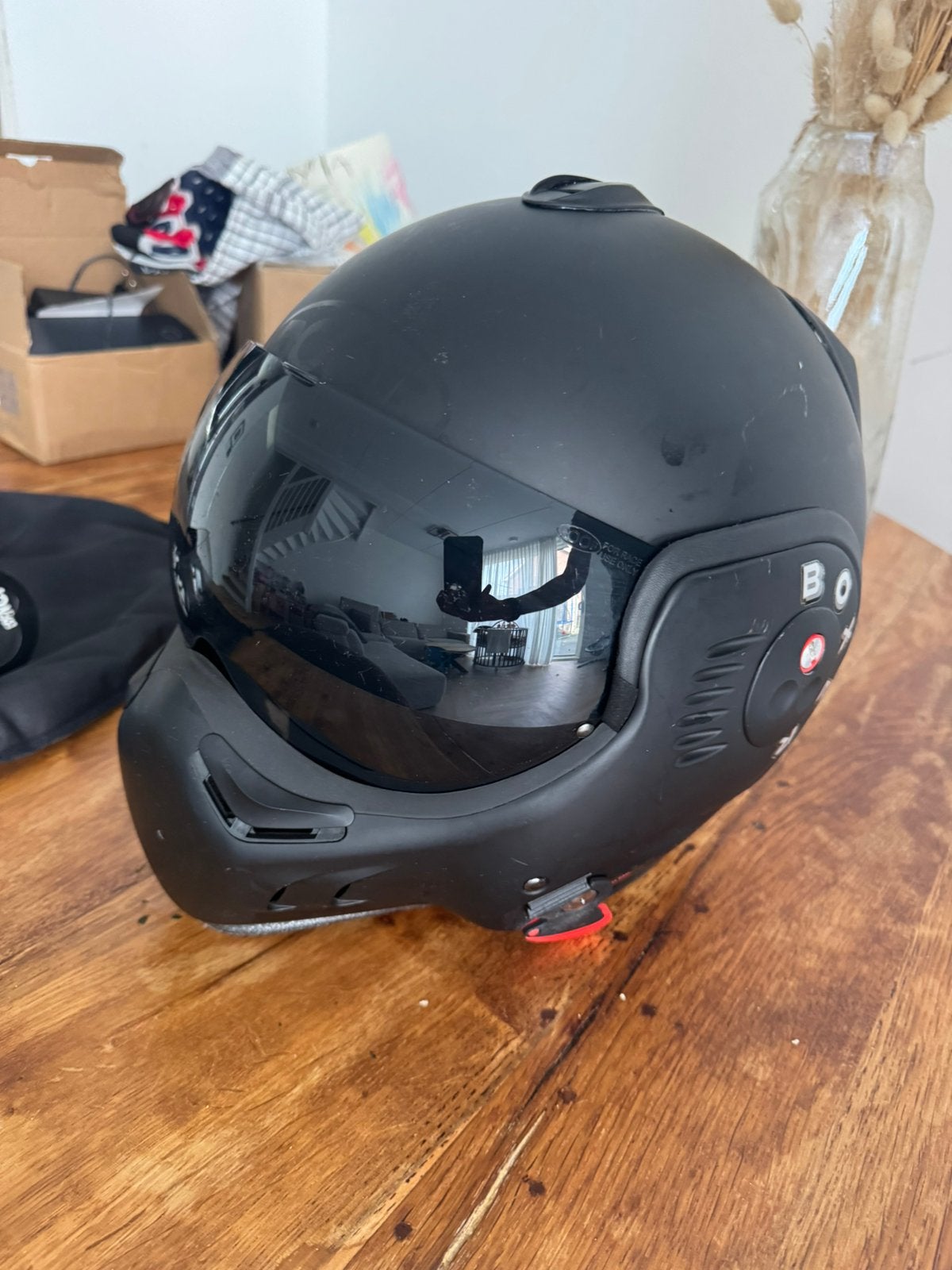 Nette Boxxer Roof helm Maat M met Bluethoot, Ophalen of Verzenden, Tweedehands, Systeemhelm, Overige merken