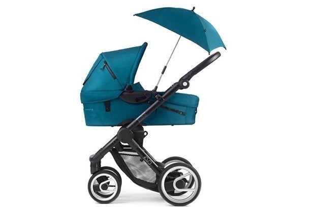Mutsy Evo kinderwagen combinatie Pacific (turquoise), Ophalen, Gebruikt, Combiwagen, Met reiswieg