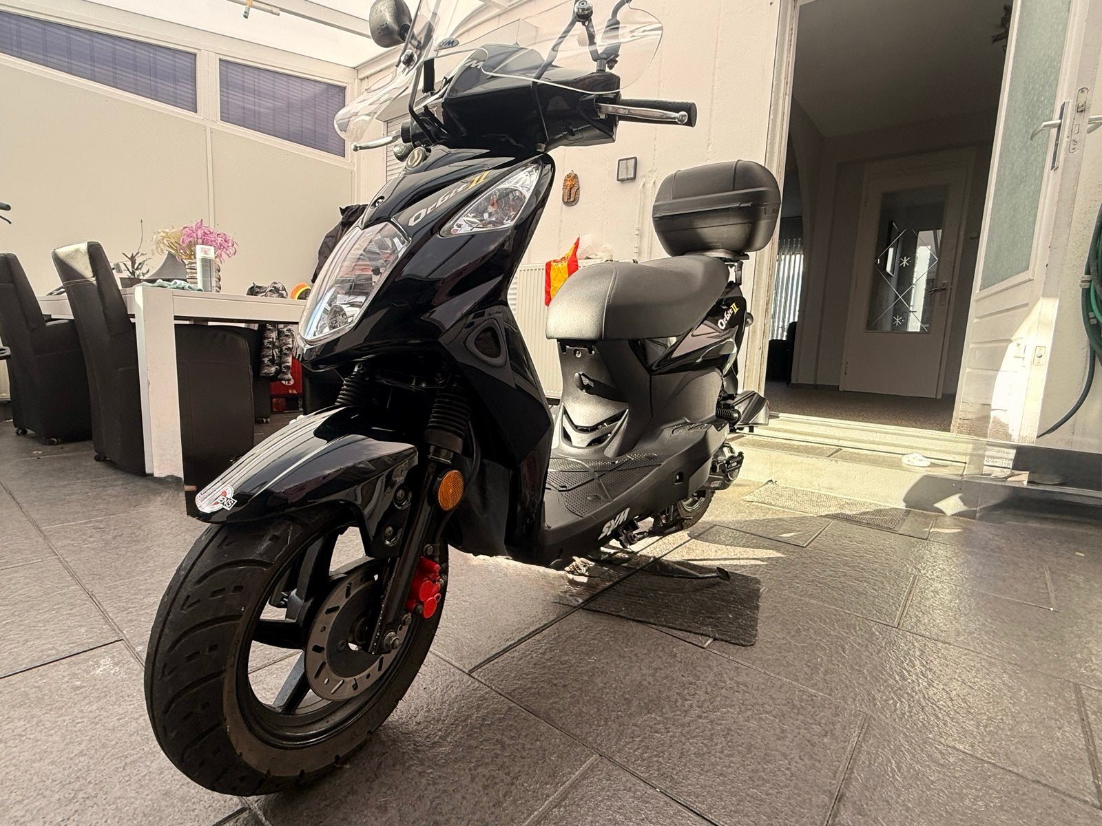Zwarte Sym Orbit II Scooter - Goede Staat, Fietsen en Brommers, Scooters | SYM, Ophalen, Gebruikt, Maximaal 45 km/u, Benzine