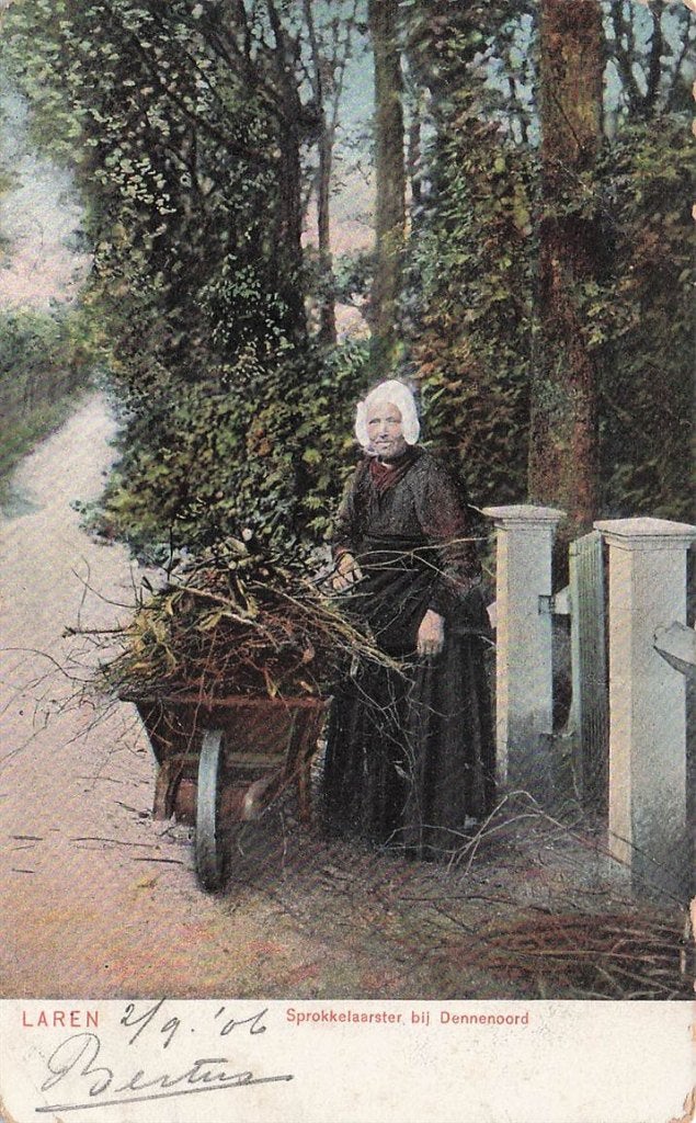 702-268-001 Laren Sprokkelaarster Bij Dennenoord, Verzenden, Voor 1920, Noord-Holland