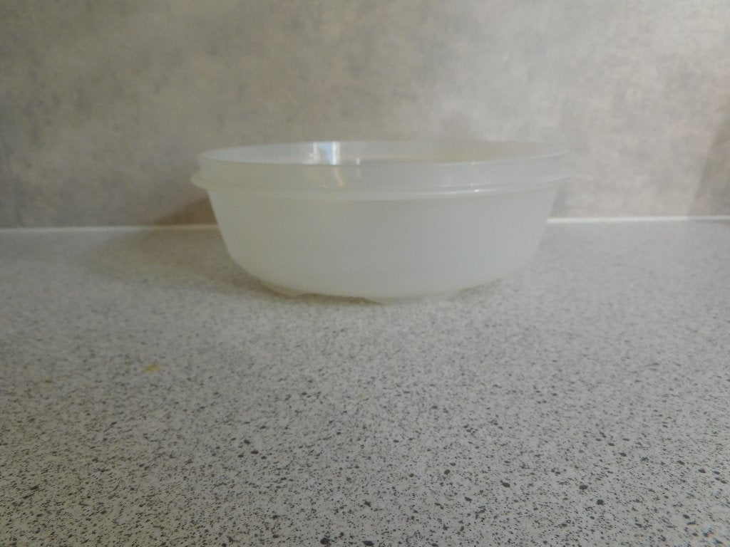Tupperware Vergiet Inzet 18 cm. Transparant, Overige kleuren, Overige typen, Ophalen of Verzenden, Zo goed als nieuw