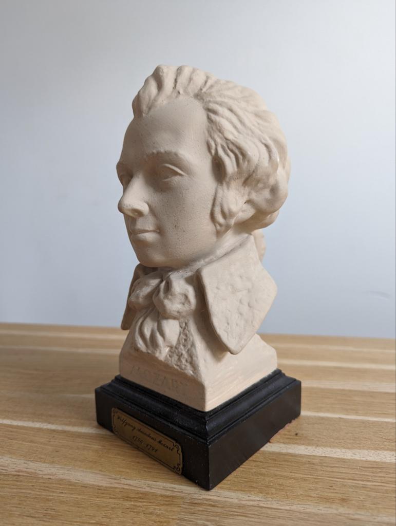 Mozart beeldje sculptuur beeld, Ophalen of Verzenden, Zo goed als nieuw, Mens