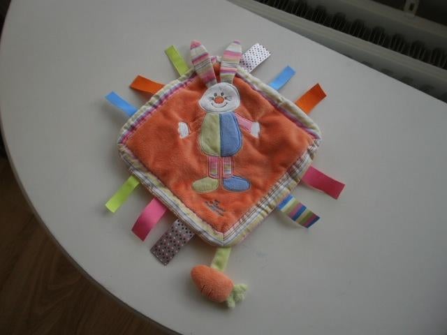 Tiamo Labeldoek konijn Betsie of giraf velours of bambino, Kinderen en Baby's, Speelgoed | Knuffels en Pluche, Ophalen of Verzenden