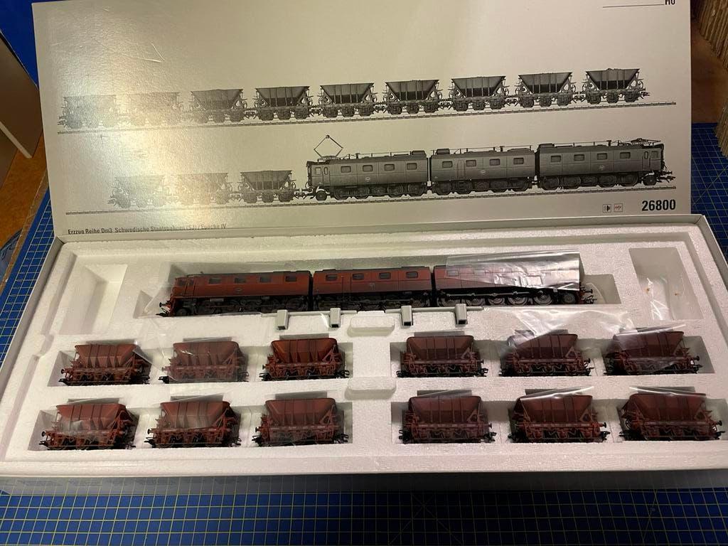 Marklin 26800 Ertstrein Zweedse Staatsbaan NIEUW 13 delig, Hobby en Vrije tijd, Modeltreinen | H0, Wisselstroom, Treinset, Nieuw