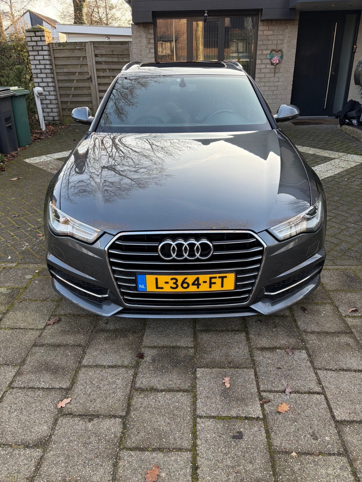 Audi A6 1.8 Tfsi Ultra AV S-tr 140KW 2015 Grijs, Auto's, 1610 kg, Zwart, Leder, Stationwagon