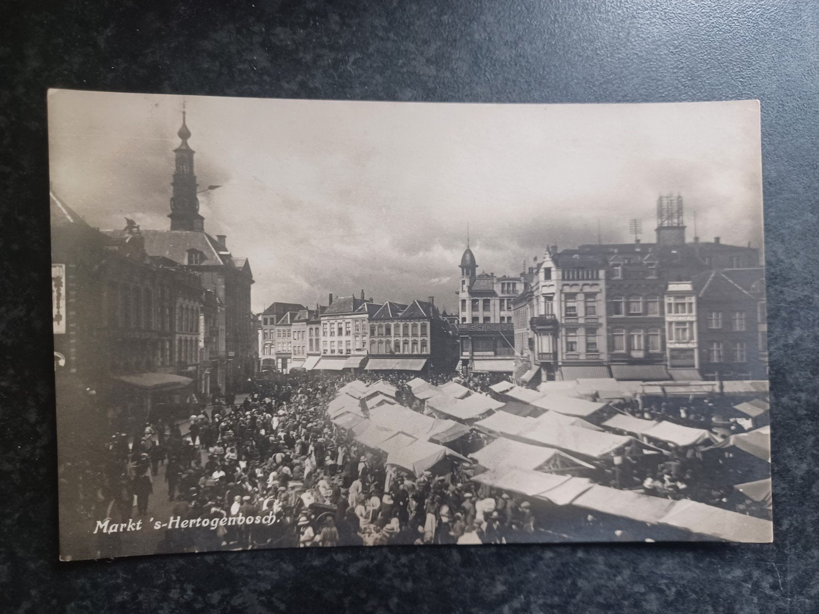 's Hertogenbosch Markt 1941, Verzamelen, Ophalen of Verzenden, 1940 tot 1960, Gelopen, Noord-Brabant