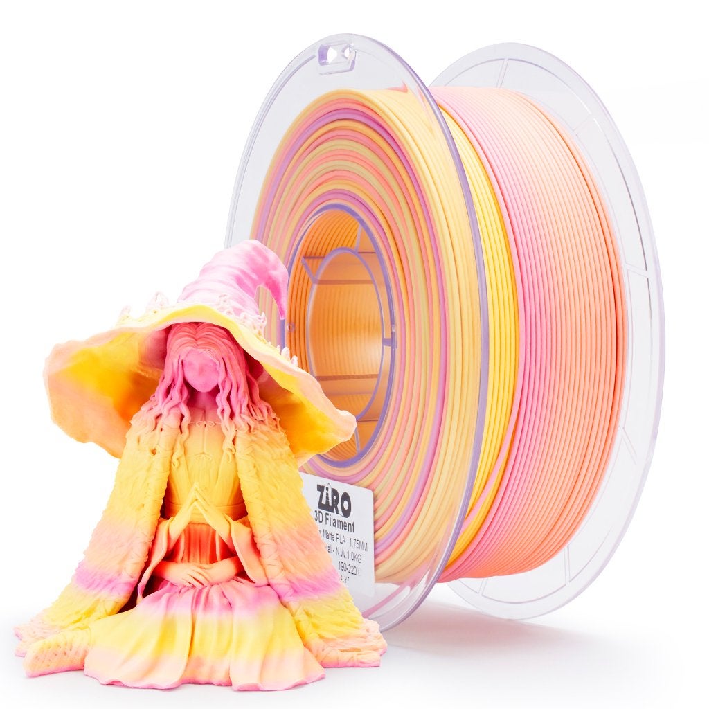 ZIRO Gradient Matte Sunlit Peal PLA Filament (P1S/U1 getest), Computers en Software, Ophalen of Verzenden, Nieuw, Filamentrollen