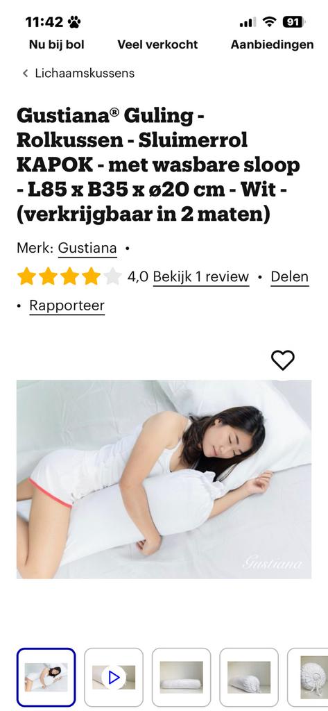 Rolkussens, Ophalen, Zo goed als nieuw, Wit