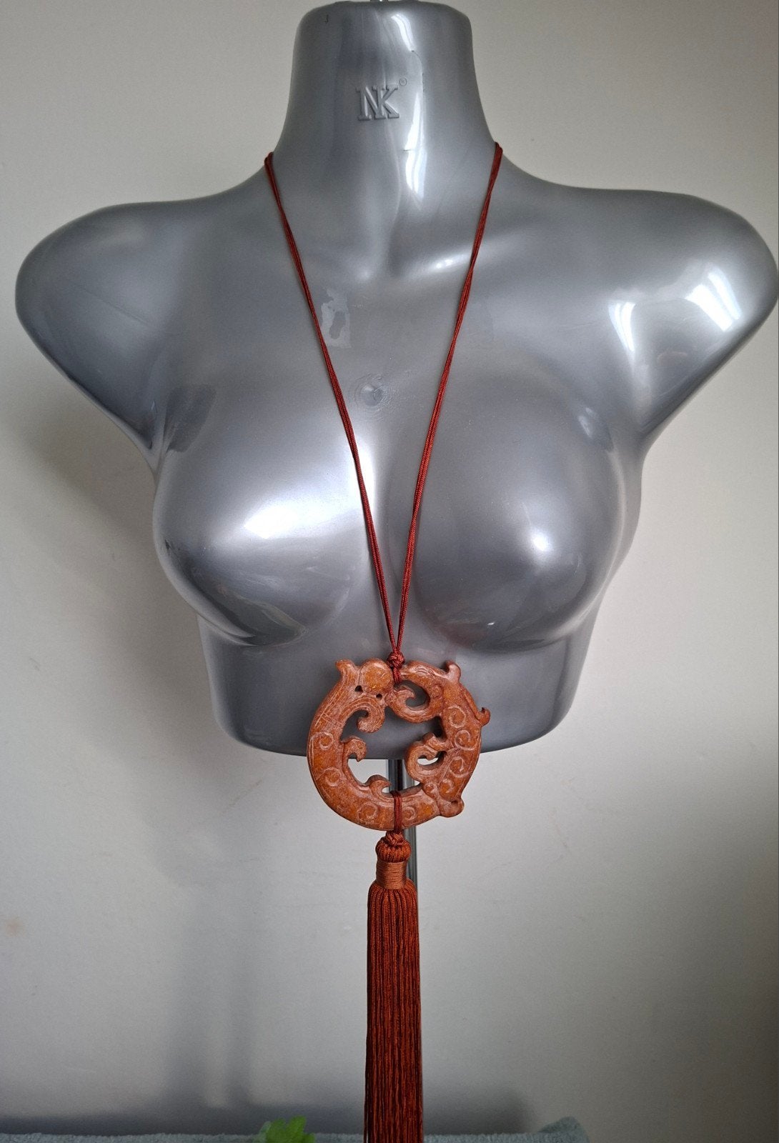 Manouk - koordketting met hanger + kwast. 3=2 actie, Overige kleuren, Verzenden, Nieuw, Steen of Mineraal