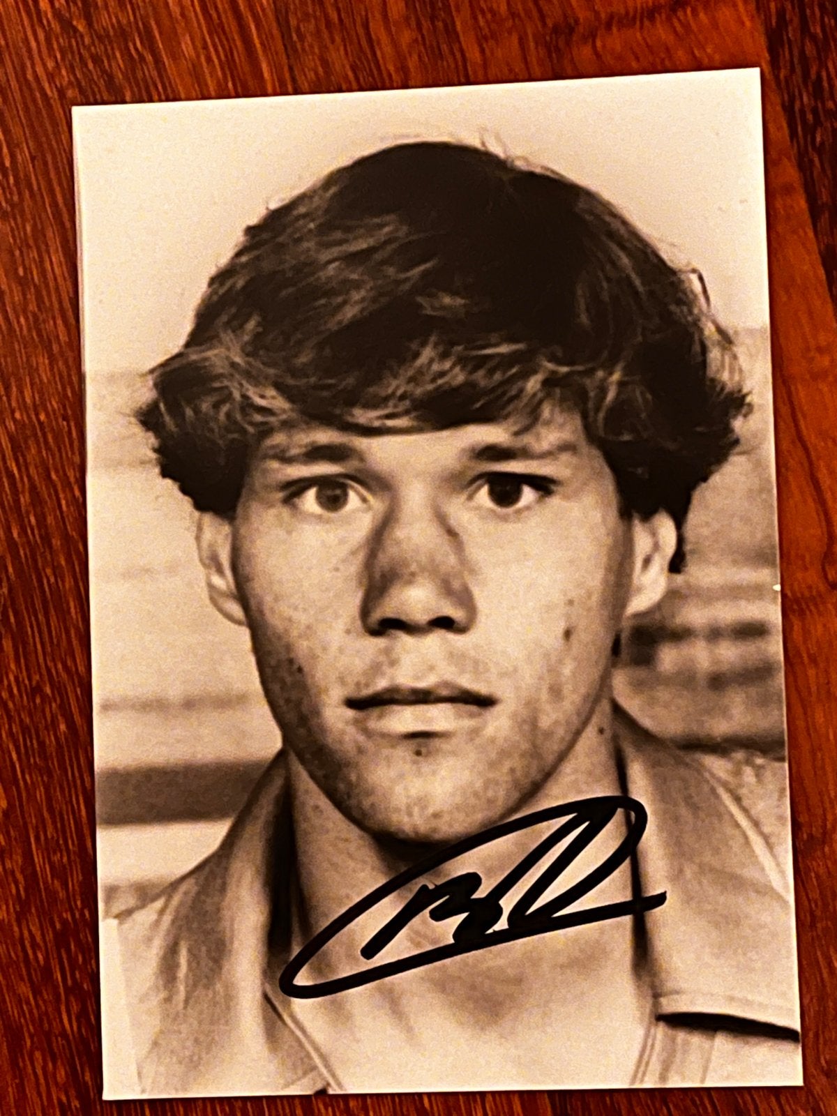Gesigneerde foto Marco van Basten (Ajax)1984, 1980 tot heden, Foto, Ophalen of Verzenden, Zo goed als nieuw