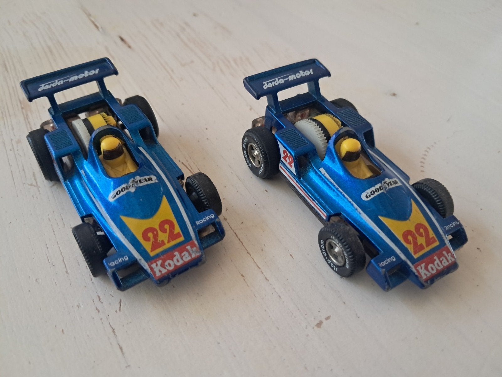 2 gebruikte Darda raceauto's - motor werkt nog, Ophalen of Verzenden, Gebruikt