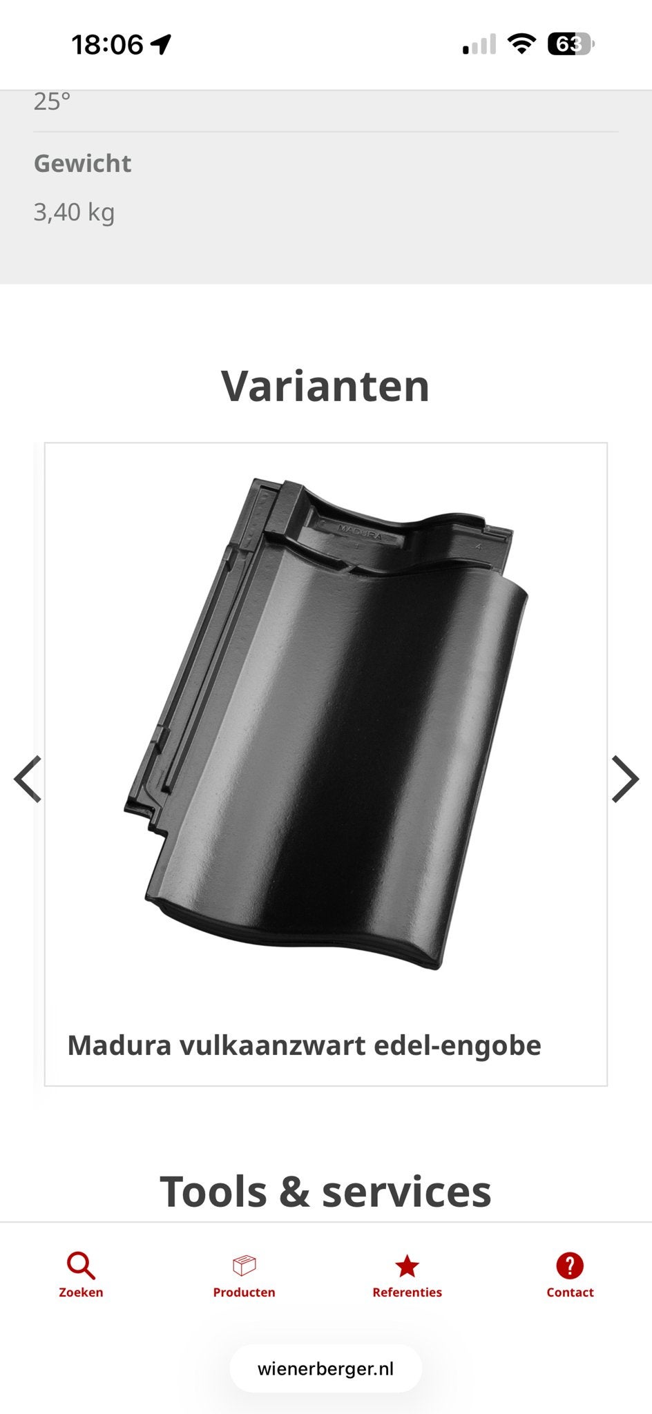 Wienerberger Madura vulkaanzwart edel-engobe dakpannen, Ophalen, Gebruikt, Steen of Klei, Zwart