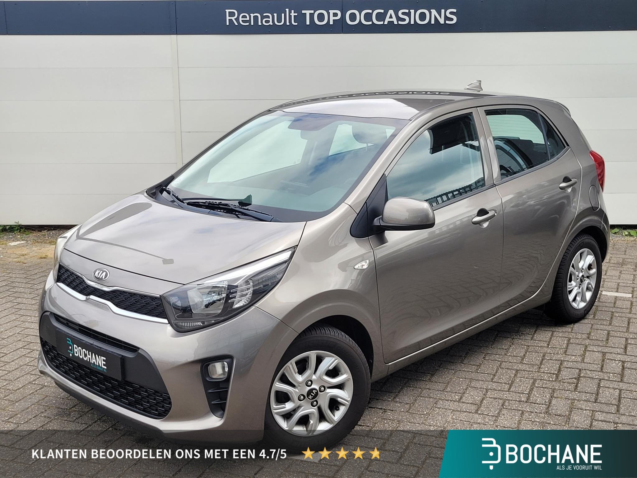 Kia Picanto 1.0 CVVT ComfortPlusLine Navigator | Navigatie |, Stof, Gebruikt, Start-stop-systeem, Met garantie (alle)