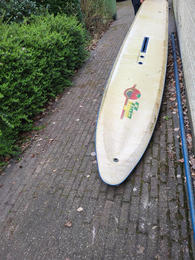 windsurfset klassiek, compleet - merk Tiga, Ophalen, Gebruikt, 300 cm of meer, Met vin(nen)