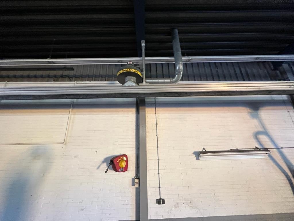 Rail afzuigkanaalsysteem Euro Roller (18 meter)., Ophalen, Gebruikt, Afzuiger