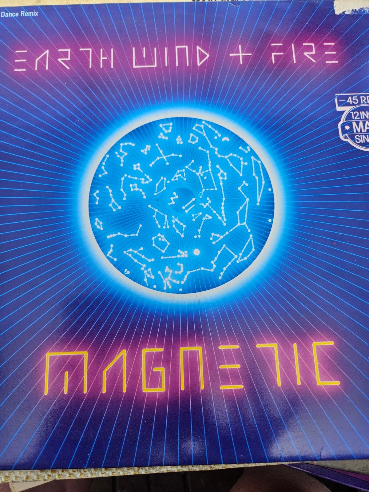 LP Earth, Wind & Fire - Magnetic (Dance Remix), Cd's en Dvd's, Vinyl | Pop, Ophalen of Verzenden, 1980 - 1989, Gebruikt, 12 inch
