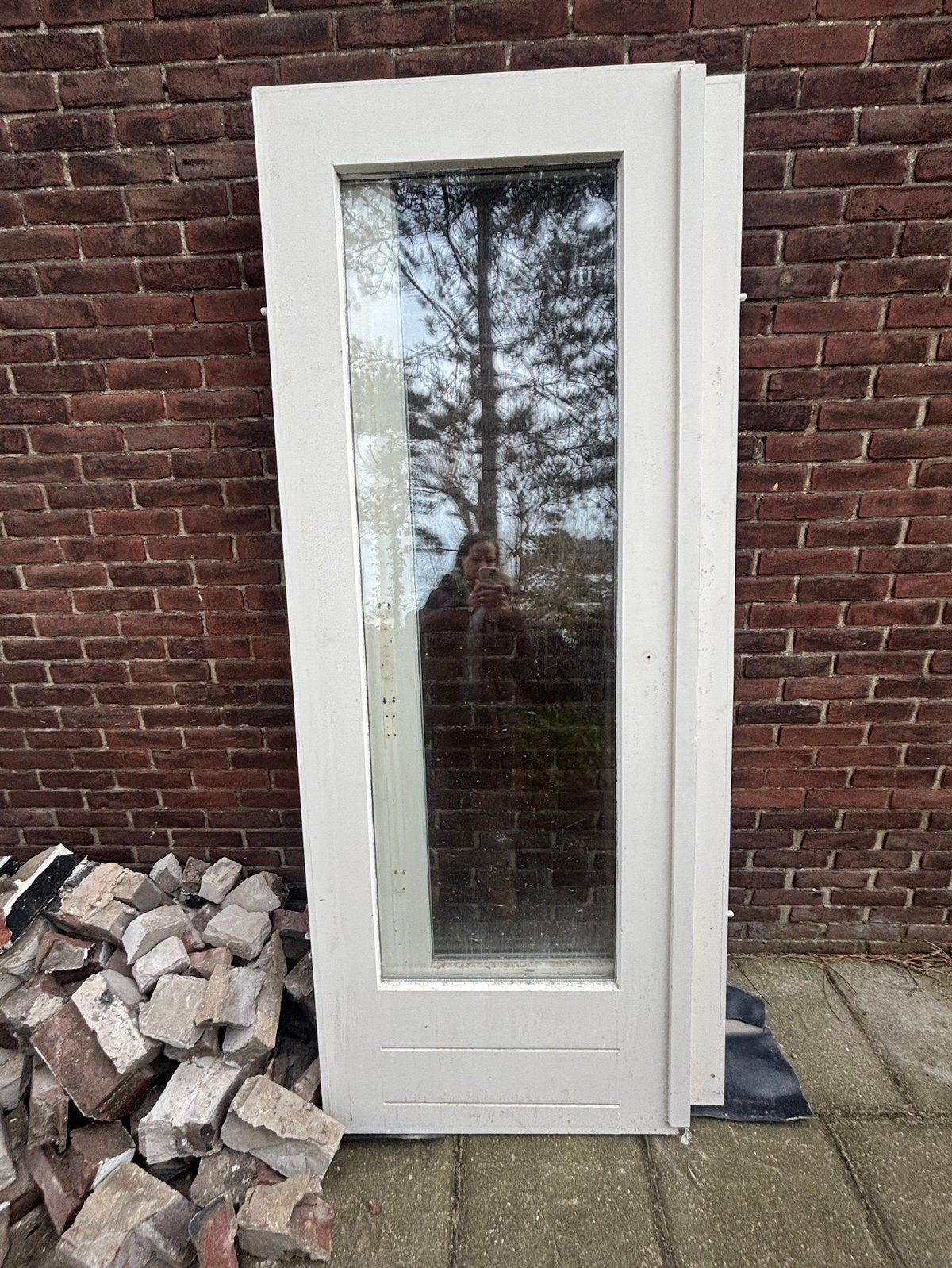 Set van 2 openslaande deuren - jaren 30, Doe-het-zelf en Verbouw, Deuren en Horren, Ophalen