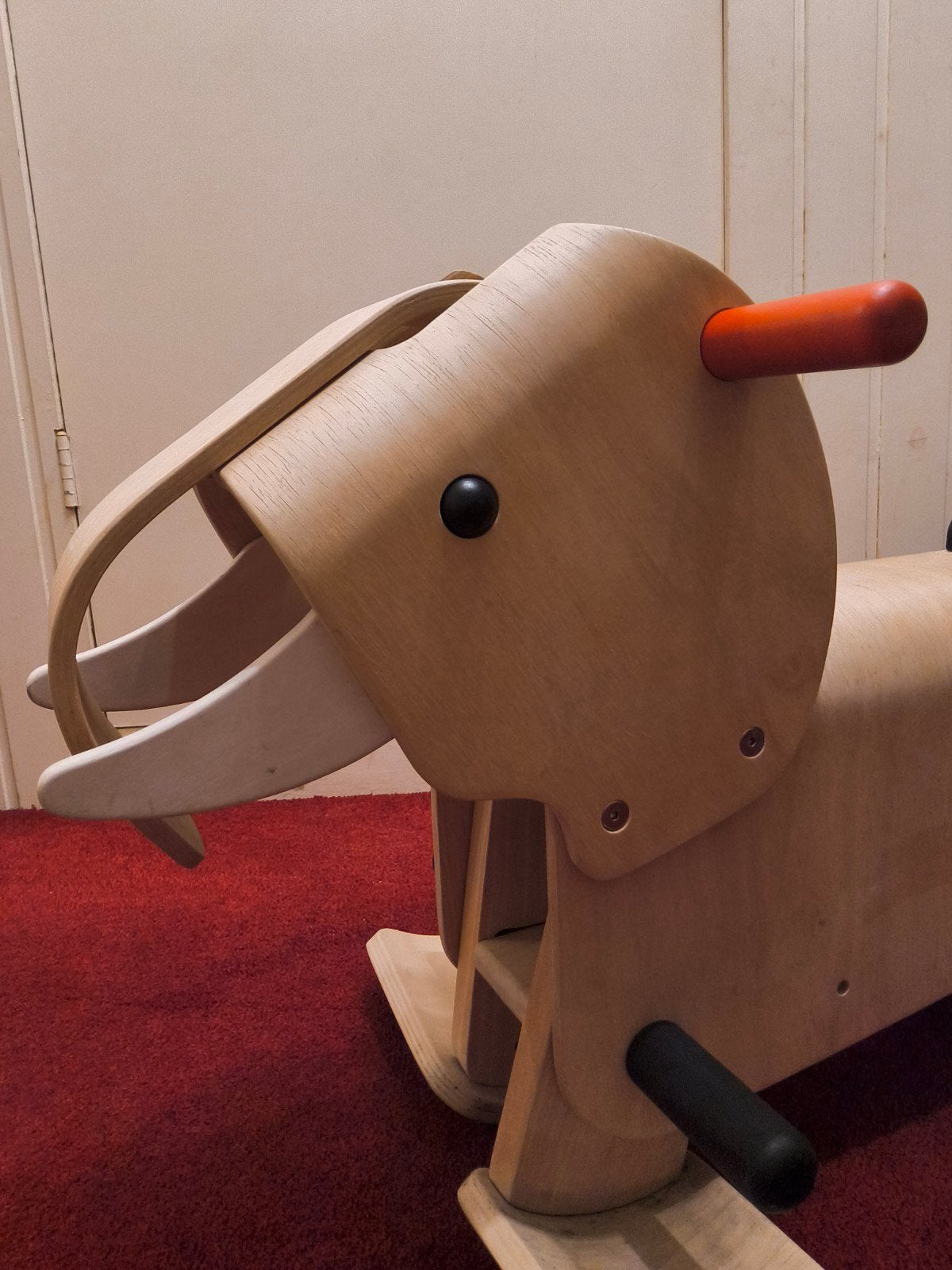 Plan Toys Hobbeldier Mammoet - Houten Speelgoed, Ophalen of Verzenden, Gebruikt, Rij- of Hobbelspeelgoed