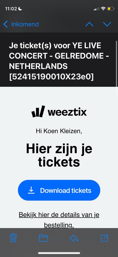 Kanye west tickets, Twee personen