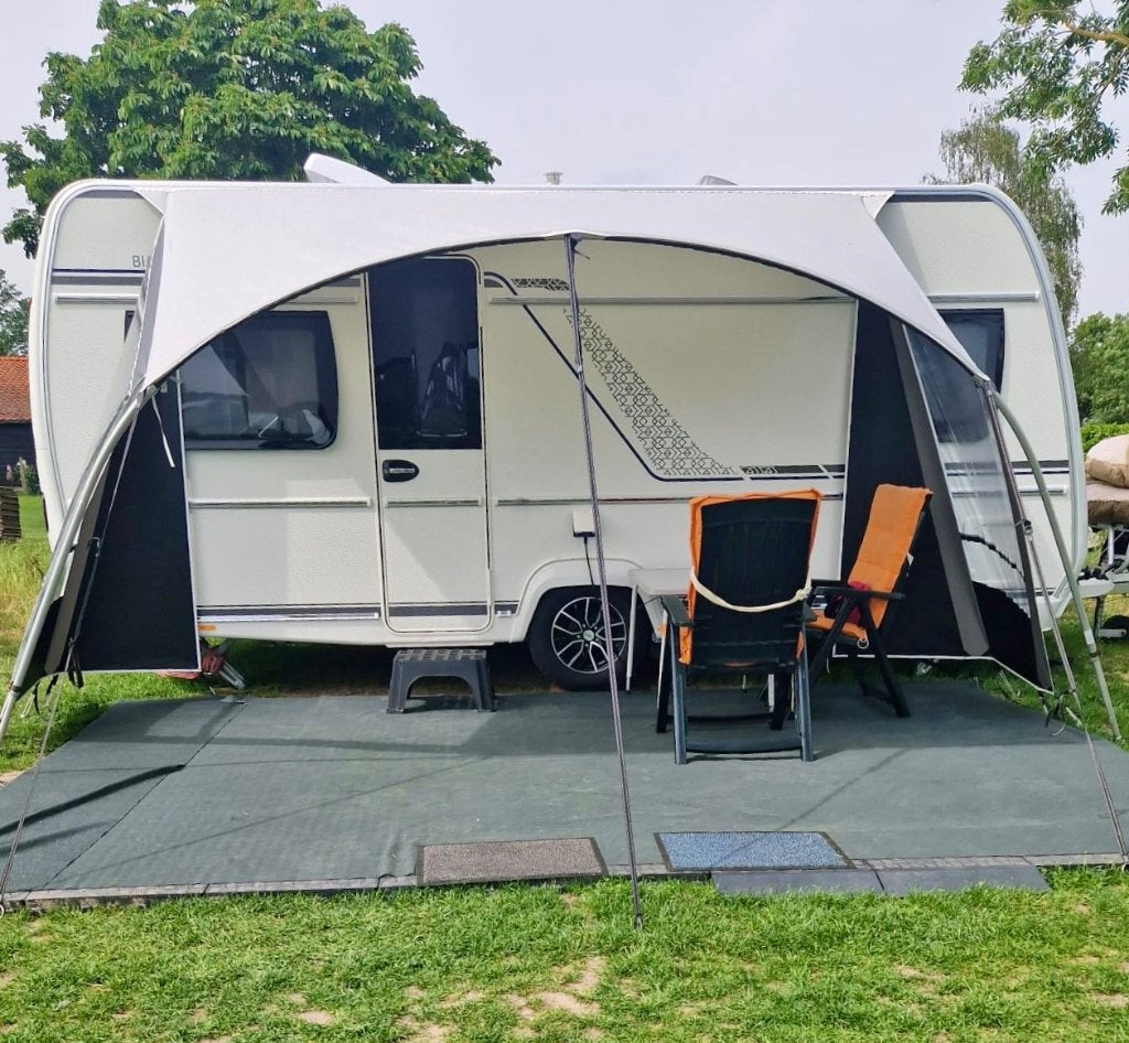 Unico Siena 450 luifel, Caravans en Kamperen, Voortenten en Luifels, Ophalen, Zo goed als nieuw, Unico Ventura