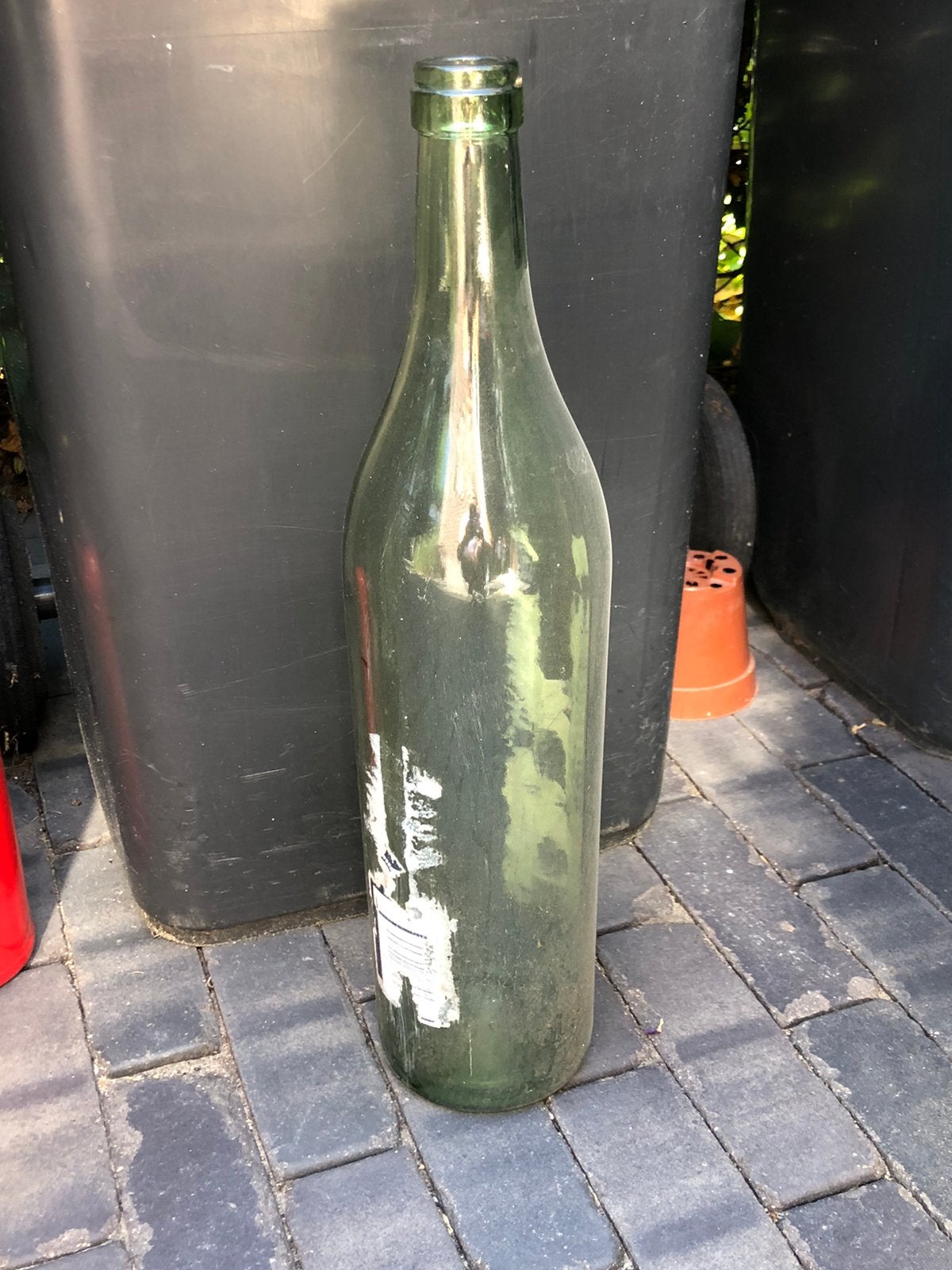Groene fles, Ophalen