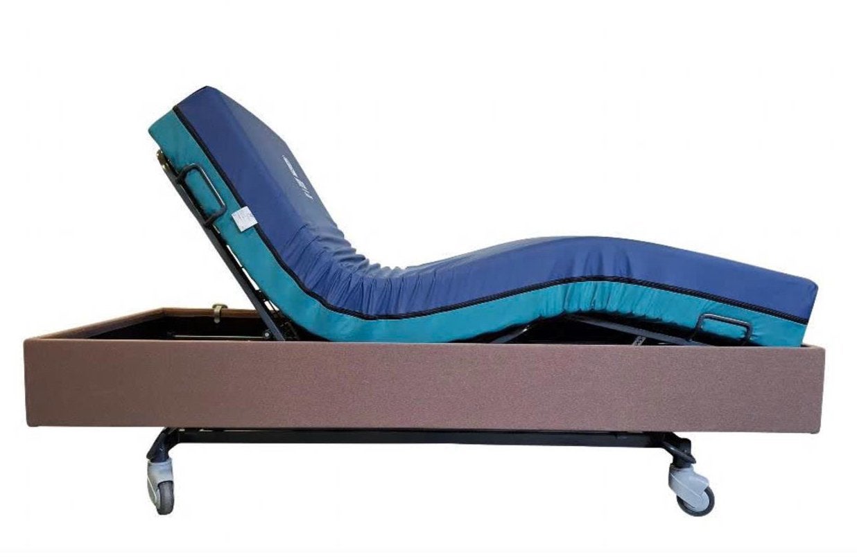 Verstelbaar Deron Presstige Zorgbed/ Bed Schotelbodem Matras, Ophalen, Overige materialen, Verstelbaar, 90 cm