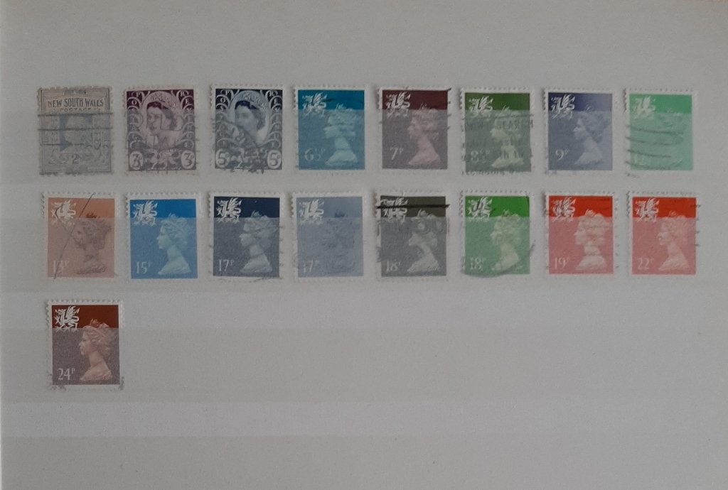 Wales Nr. 3 Gestempeld 17 Postzegels, Postzegels en Munten, Postzegels | Europa | UK, Ophalen, Gestempeld