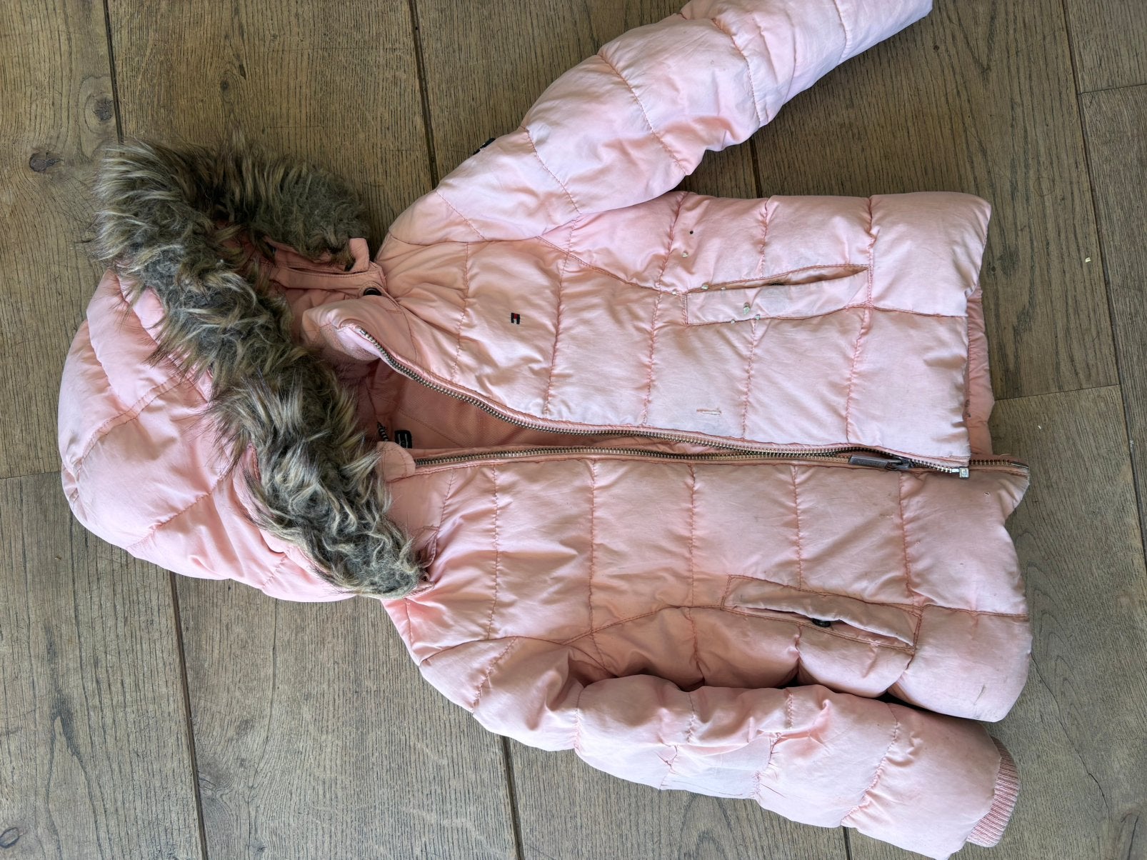Jas Tommy hilfiger maat 104, Ophalen of Verzenden, Gebruikt, Meisje, Jas