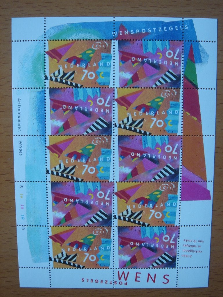 NVPH 1546/1547 Bloc Wenszegels 10 zegels, Ophalen of Verzenden, Na 1940, Postfris
